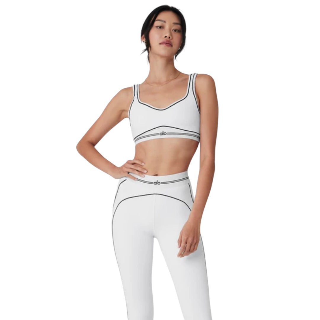 Sport Suit Women Set Conjunto Deportivo Alo Yoga White